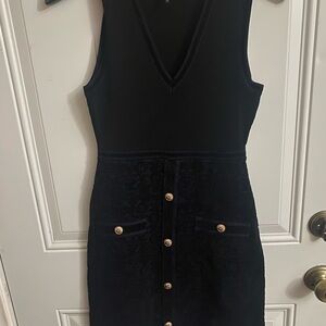 Maje Elegant Black and black Sleeveless Dress